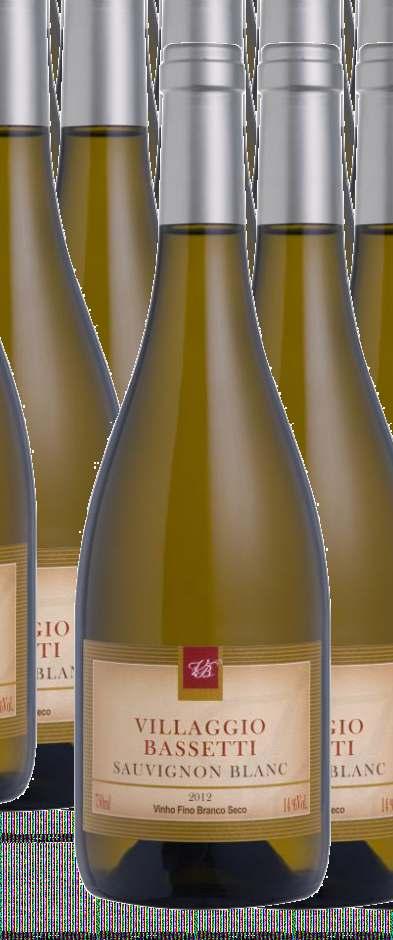 Rosés VILLAGGIO BASSETTI Sauvignon Blanc 2016 1813686094001001-750ml Brasil Colheita seletiva, prensagem direta, fermentação em baixíssima