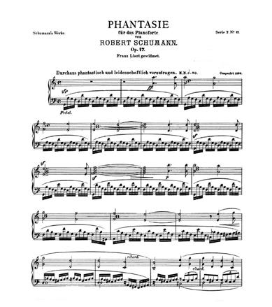 Robert Schumann zwickau (saxónia), 8 de junho de 1810 endenich, 29 de julho de 1856 Arabeske, op. 18 composição: 1838-39 duração: c. 7 Fantasia em Dó maior, op. 17 composição: 1836 duração: c.