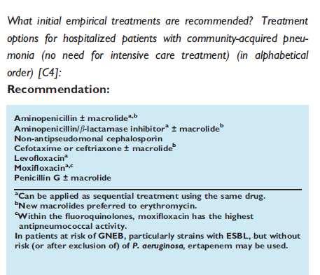 Recomendações PAC, 2009 SBPT Terapia combinada vs monoterapia A terapia combinada não é superior à monoterapia em pacientes de baixo risco.