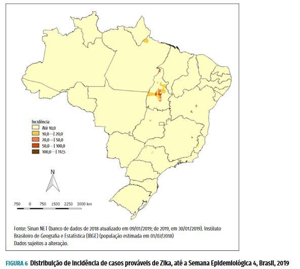 Municípios com as maiores incidências de Zika: 1. São José da Safira/MG, 2. Palmas /TO, 3. Aparecida de Goiânia/GO.