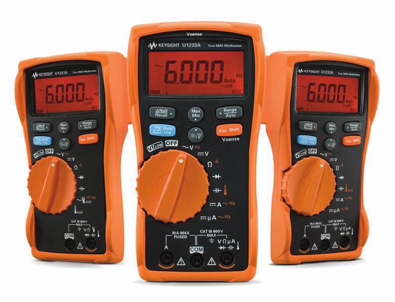 08 Keysight Ferramentas de Mão Para Testes Eletrônicos, Elétricos e de Processos Industriais - Brochura Multímetros Digitais (continuação) Recomendado para Multímetros Digitais de Mão da U1230 Seja