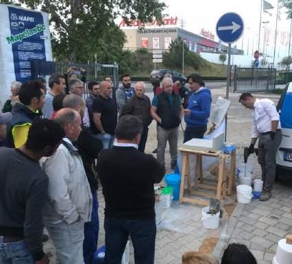 No ano passado a Mapei criou a MAPEI ACADEMY, uma Marca Umbrella que envolve todas as atividades de formação da empresa.