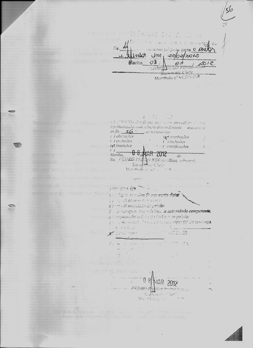 fls. 12 Este documento é cópia do original, assinado digitalmente por PATRICIA DOS SANTOS e Tribunal de Justica de Sao Paulo, protocolado em 10/11/2014 às 13:48, sob o número