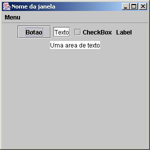 2. Componentes Em primeiro lugar é necessário introduzir os termos que são utilizados quando se fala de interfaces gráficas, e mais especificamente os termos que são necessários para compreender a