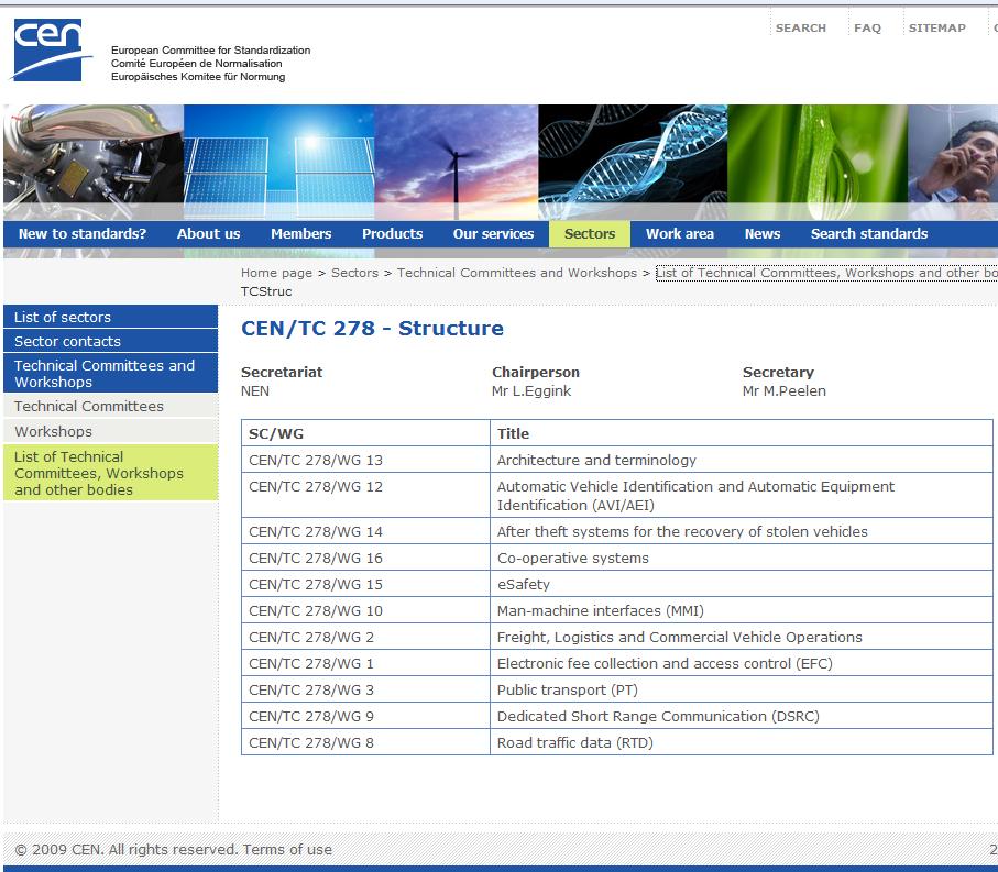 Base: normas CEN TC/287 e/ou TC278 IMT, 12 Dez 2012 CEN