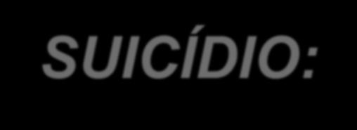 Fundamentação do Projecto SUICÍDIO: Grave problema de saúde pública 800 mil suicídios anuais em todo o mundo 1 suicídio a cada 40 segundos 7ª causa de morte em