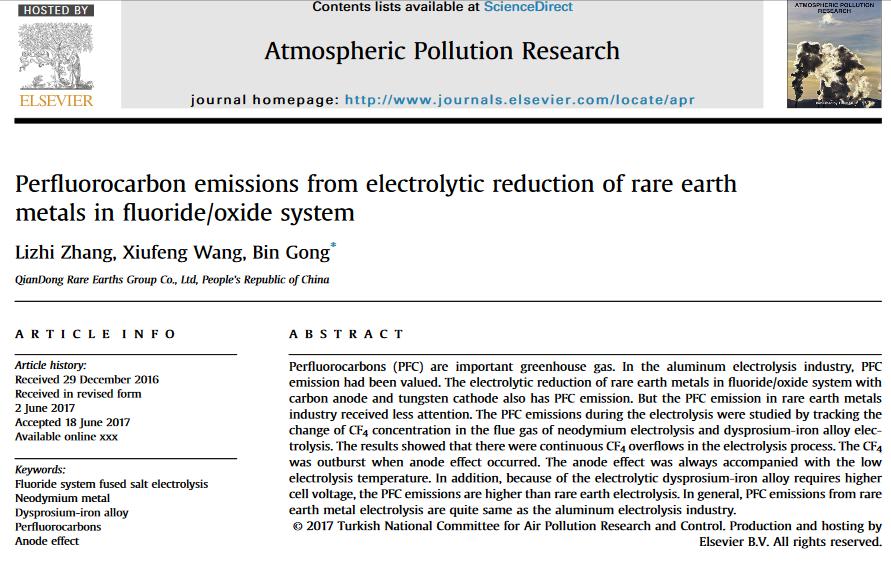 Emissões na produção de Terras Raras Primeiro trabalho publicado para escala industrial.
