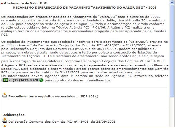 Abatimento do ValorDBO Retirados os documentos referentes ao processo de inscrição dos pedidos de abatimento, e deixados apenas os arquivos referentes as informações gerais.