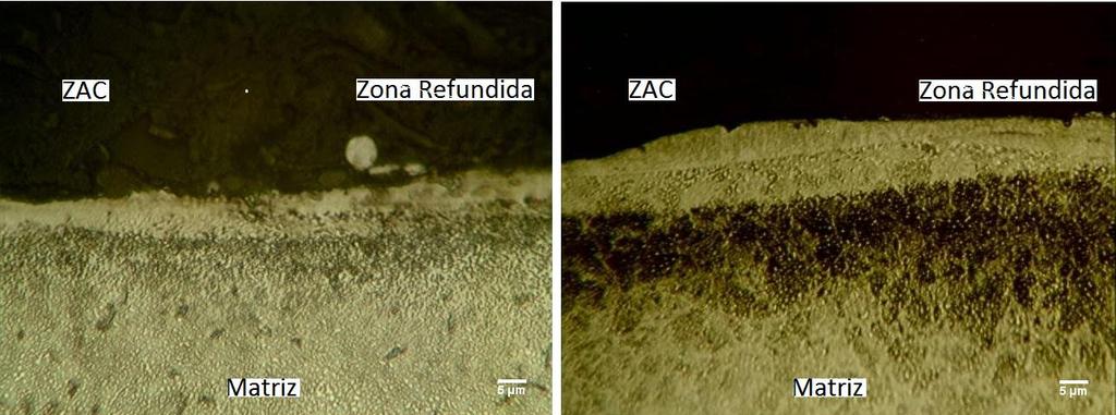 1865 Figura 4. Camada Refundida formada durante a nitretação com ampliação de 400 X e ataque com o reagente Nital 3%.