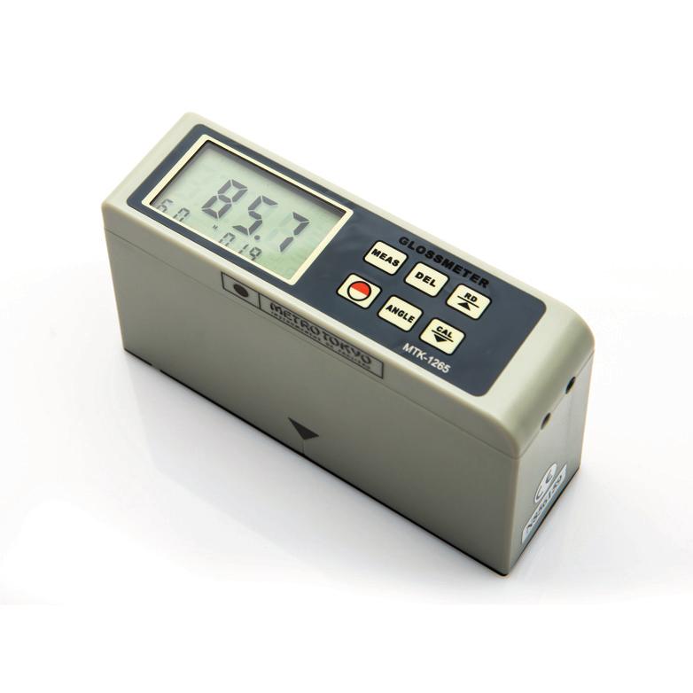 Medidores de Brilho MTK-1260 (60º) MTK-1265 (20º - 60º - 85º) Sensor e leitor integrados em uma única unidade, totalmente portátil Utilizados para medição em manutenção de pisos, controle de