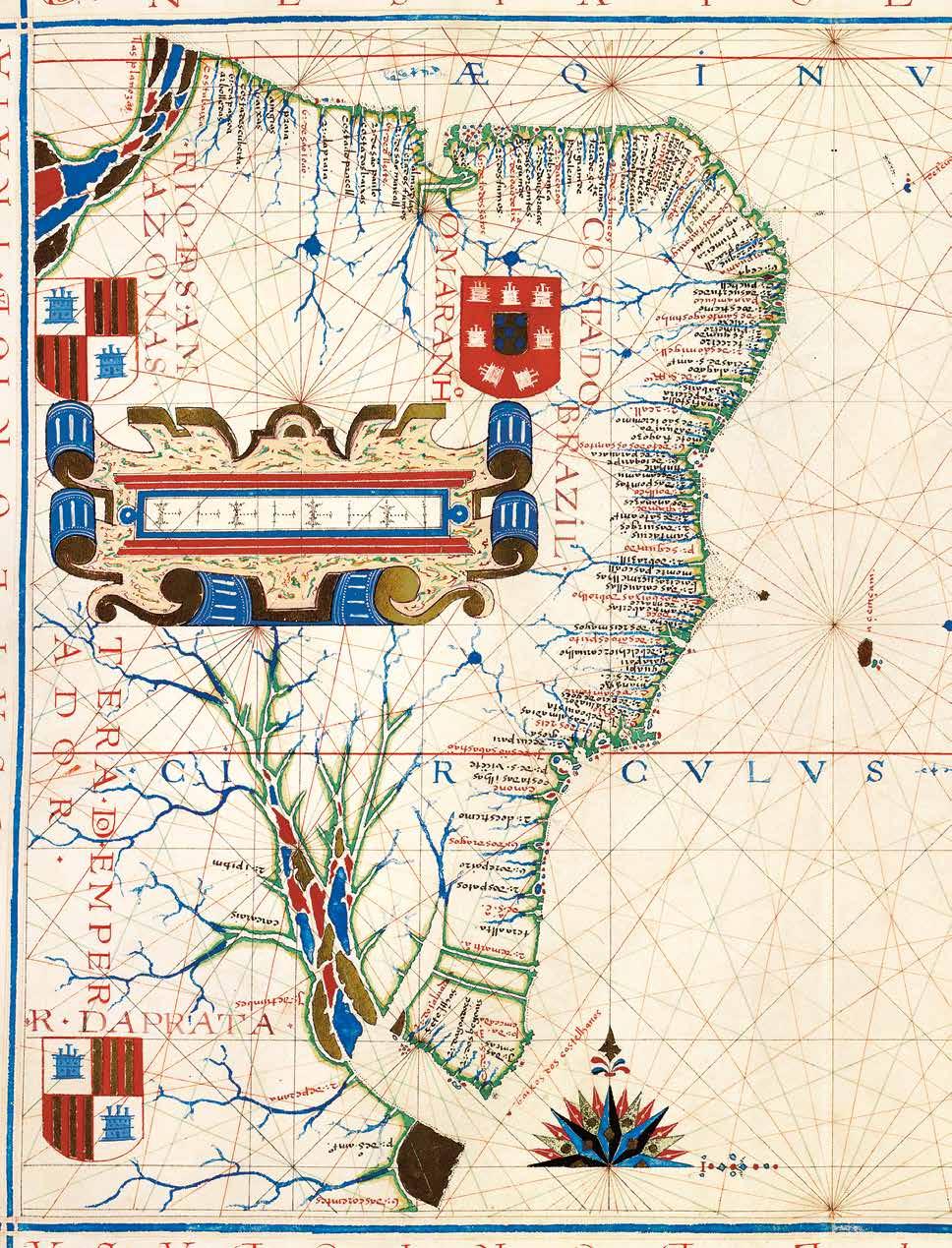 ATLAS UNIVERSAL DE FERNÃO VAZ DOURADO Arquivo Nacional da Torre do Tombo, Lisboa «Primeira edição, única e irrepetível, limitada a 987 exemplares, numerados e certificados por ata notarial» Em meados