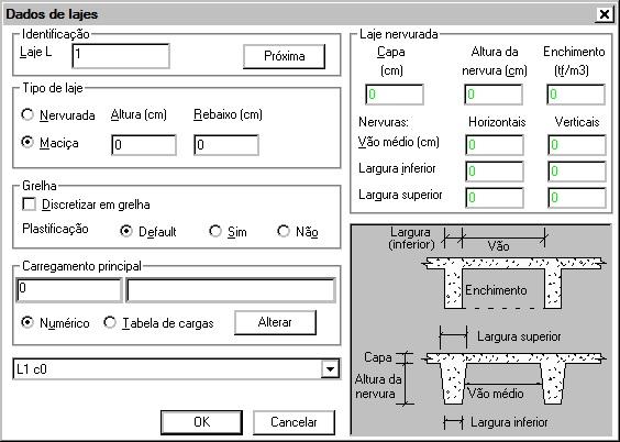 Número da laje Cada laje deve receber um número único. Lajes novas são inseridas com o número atual. Logo após a inserção, o editor pesquisa o próximo número disponível e o torna atual.