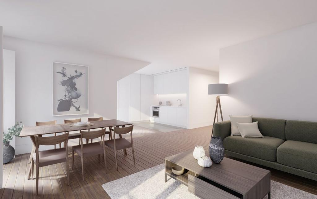 The architectural project does its best to respect the original decorative and construction elements, proposing new layouts for different apartments so as to make the most of the
