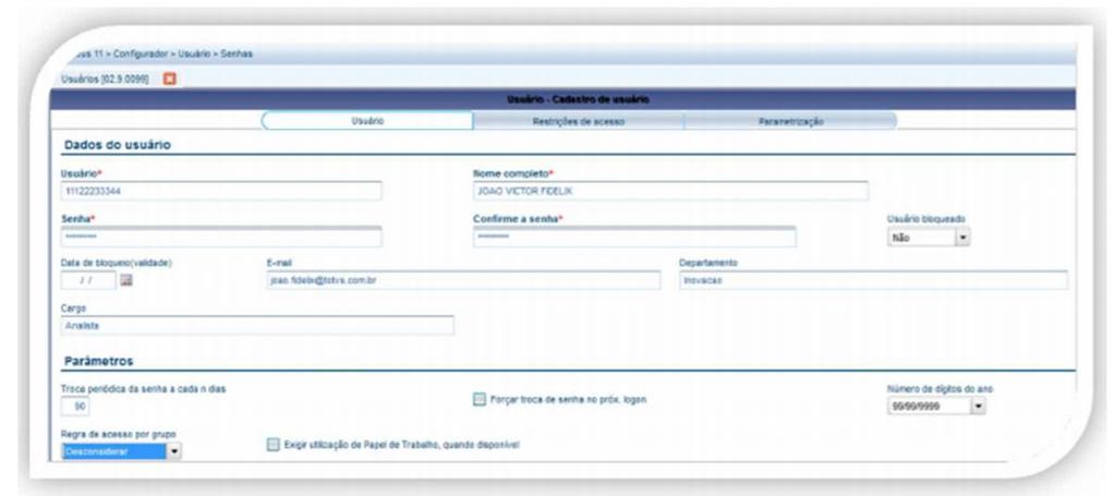 Cadastro de Usuários Para que os usuários tenham acesso ao portal do SARA, será necessário fazer o cadastro no portal.