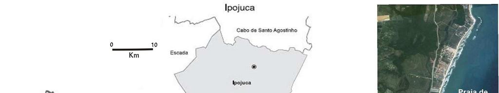 30 2. Material e Métodos 2.1 Área de estudo A área de estudo localiza-se no município de Ipojuca a 57 km de Recife, com coordenadas geográficas de 08 24 06 S e 35 03 45 W.