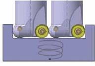 Max. ap Dados para Usinagem em Rampa Rampa Reta Interpolação L ØD1 Passo Ap 6mm - (RNMU 1205S-M, RNMU 1205-ML) Dia.