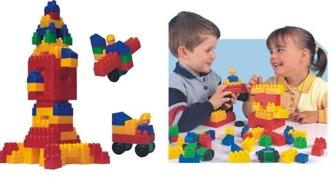 C/110 Jogo de construção em "tijolos/blocos" especialmente concebido para crianças e para crianças de creche