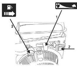 PARA desligar O MOTOR fecha MOTOR B4T2.8H 1. Desacelere o motor, levando o acelerador para a posição LENTO. 2. Aperte o botão de partida, deixandoo na posição O. 3. Feche a torneira de combustível.