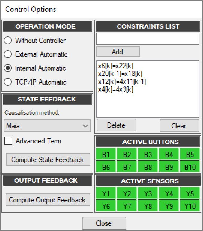 4.3. Simulador 71 TCP/IP Automatic : neste modo, um programa externo controla o sistema usando protocolo TCP/IP.