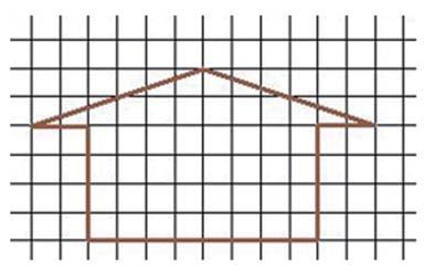 Assim, o contorno da figura (b) é de 20 lados de quadradinhos inteiros e mais 6,5 de cada