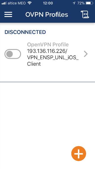 em OpenVPN Faça connect