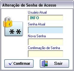 Como Alterar a senha do Usuário Atual? Para alterar a senha de um Usuário é necessário estar logado com o usuário.