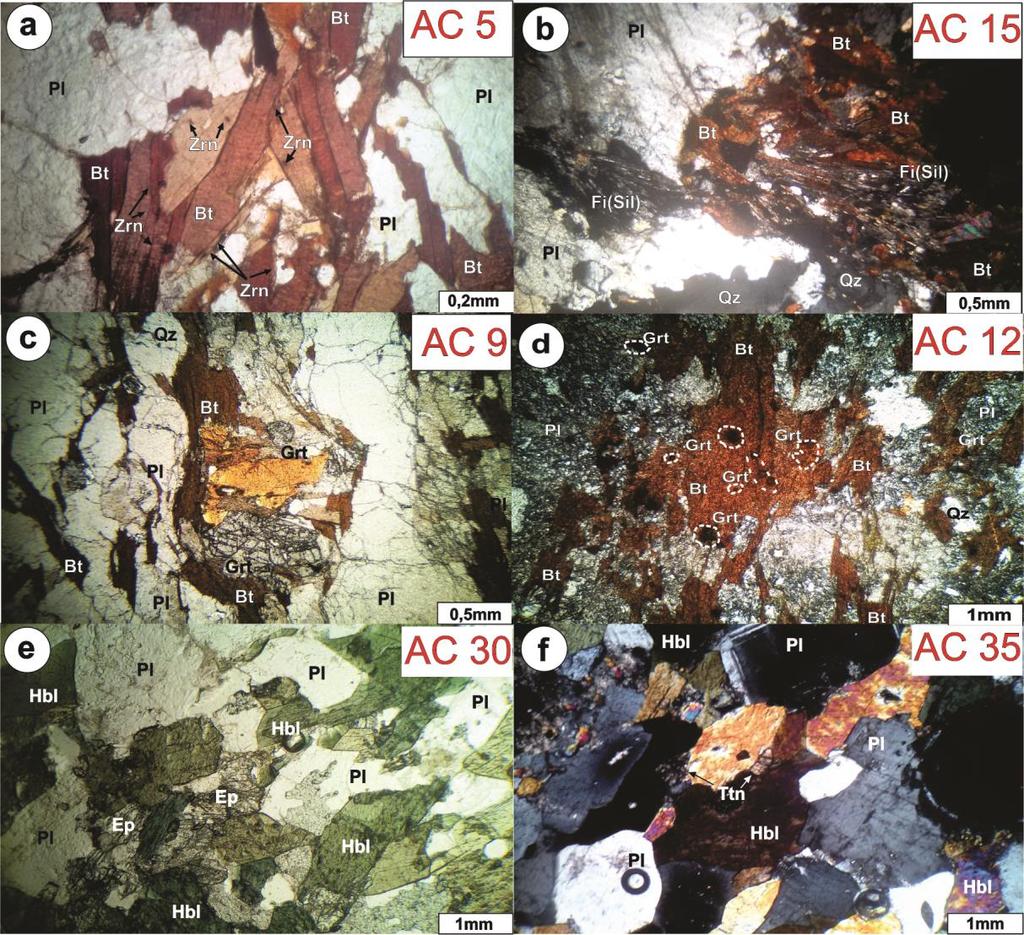 phibolite (mafic metavolcanic rock) concordant with the metasedimentary rocks of the Araticum Complex. AC-Sample. Figure.4.