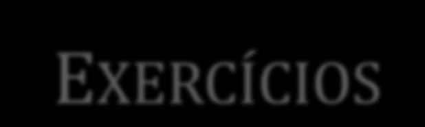 EXERCÍCIOS 1 Defina e classifique os aglomerantes 2 Cite as principais aplicações da cal e do gesso 3 O que é um aglomerante hidráulico?