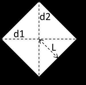 a) b) Fig. 12 Vista a) lateral e b) superior da marcação produzida na amostra no ensaio de microdureza Vickers. Por trigonometria, sabe-se que e que 2 d1 d2 a 4 4 a 2 d1 L. 4 4 (3.1) (3.