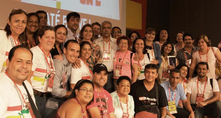 do Sul, representando a FETEMS, participaram das atividades do 32º Congresso Nacional da CNTE (Confederação Nacional dos Trabalhadores em Educação), em Brasília-DF, de 16 a 19 de janeiro.