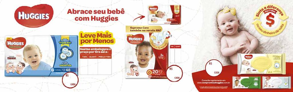 20 XG 16 XXG 16 22,99 Huggies Lenços Umedecidos