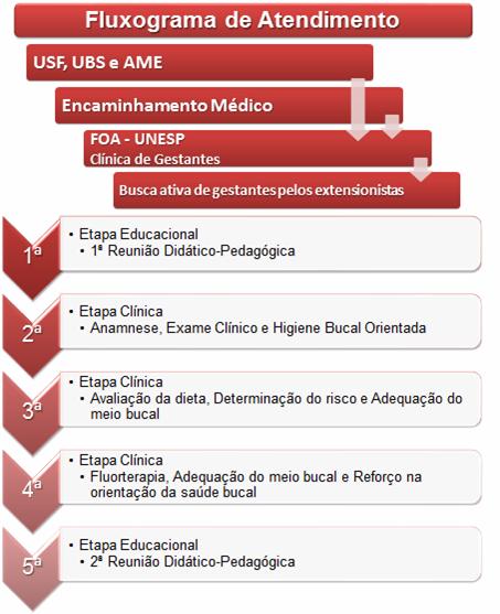 Disponível em: http://www.revistas2.uepg.br/index.php/conexao Revista Conexao - UEPG 143 Figura 1. Fluxograma de Atendimento do Programa de atenção odontológica à gestante.