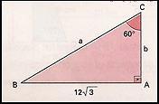 9) Considerando o triângulo retângulo ABC, determine as medidas