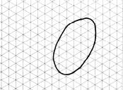 Perspectiva Isométrica Traçando a perspectiva de peças ( círculo ) 5a fase (conclusão) -Apague as linhas de construção e reforce o contorno do círculo