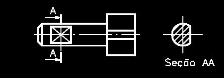 REPRESENTAÇÃO DE SEÇÃO Veja outro exemplo e compare as vistas ortográficas desta peça em corte e em seção.