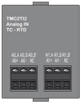 Entradas de temperatura analógicas do TMC2TI2 TMC2TI2Características Introdução Esta seção fornece uma descrição geral das características do cartucho TMC2TI2.
