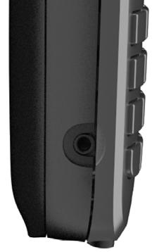 Colocação em funcionamento Conectar auriculares Conectar o auricular com um conector de 2,5 mm no lado esquerdo do terminal móvel 1.