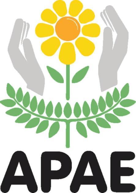 O Conceito se baseia na própria logomarca da APAE: Figura 2 Logo da APAE Margarida (Flor Frágil): Simboliza o aluno; As Mãos (Fortes e bem colocadas, em posição de proteger): É a proteção, o escudo,