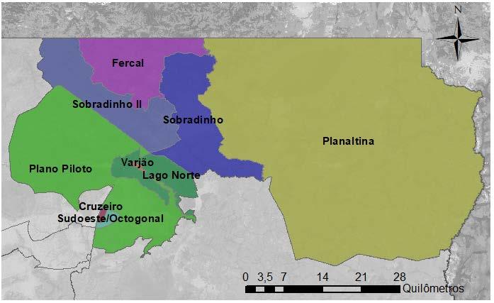 adicionado a esta bacia devido a sua localização geográfica. A conformação territorial da bacia é apresentada no Mapa 2 abaixo.