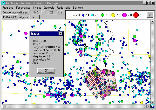 Risco Sísmico 95 SISTEMA DE INFORMAÇÃO GEOGRÁFICA Os sistemas e informação geográfica são ferramentas muito eficazes como suporte as análises a casualiae sísmica e o risco sísmico e zonas urbanas.