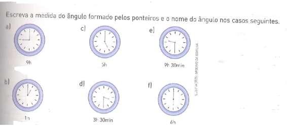 5ª Atividade Atividade Extra 6ª Atividade Demonstrando ângulos através de dobraduras. Com um circulo feito de cartolina, podemos realizar várias dobraduras e apresentar os ângulos formados.