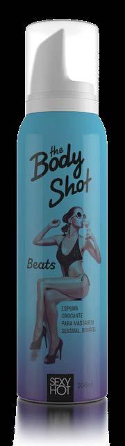 THE BODY SHOT ESPUMA CROCANTE BEIJÁVEL BEATS BIG APPLE SPIRIT TENHA DELICIOSAS SENSAÇÕES EX- PLOSIVAS E ELETRIZANTES NA PELE COM LANÇAMENTO DA SEXY HOT, O BODY SHOT!