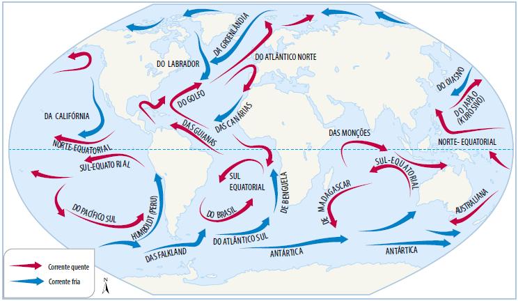 Circulação das correntes marítimas: https://www.youtube.com/watch?