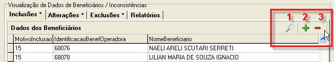 Quando esta opção é clicada, a Inconsistência selecionada fica destacada na cor verde, a fim de auxiliar no processo de correção.