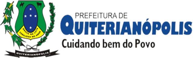 CONCURSO PÚBLICO EDITAL Nº 004/2015 26 DE AGOSTO DE 2015 O PREFEITO MUNICIPAL DE QUITERIANÓPOLIS, no uso de suas atribuições e prerrogativas legais e de acordo com o art.