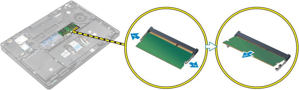 4 Coloque o suporte da SSD sobre a unidade de estado sólido e aperte os parafusos para fixá-lo ao computador.