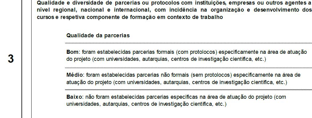 Critério 3 valoriza a diversidade dos protocolos e articulação com os diversos stakeholders (lista de protocolos e evidência de pelo