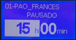 a) O Padeiro Noturno pode ser acionado a qualquer momento, porém, é necessário haver pelo menos uma receita programada (ver item 3.