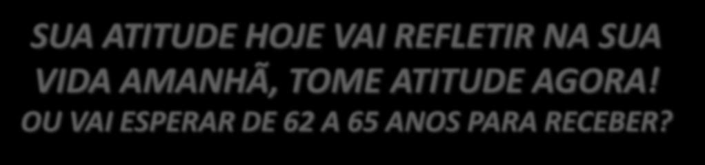 Somente VOCÊ pode construir O SEU FUTURO SÓ EXISTEM 2 OPÇÕES DE DEIXAR