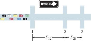 freio é acionado. A distância total percorrida por um carro é de 56,7 m quando a velocidade inicial é de 80,5 km/h e 24,4 m quando a velocidade inicial é 48,3 km/m.